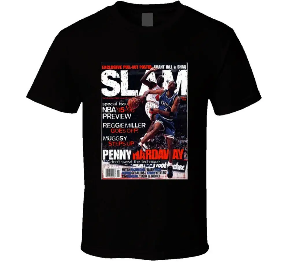 Slam Magazine Issue 8 Penny Hardaway Popular Basketball Magazine Grunge Look T S