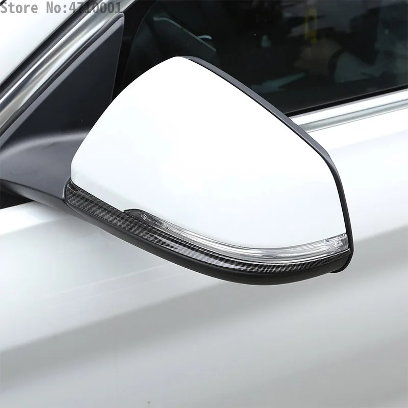 ABS Carbon Fiber For BMW X1 F48 1 2 series Active Tourer f45 f46 218i 16-19 Side Rearview Mirror Strips Trim For BMW X2 F47 - view 3
