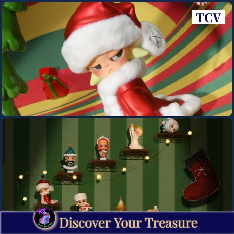 

Tcv Popmart Zsiga The Winter Of Gifts Series Слепая коробка Коллекционная фигурка Модная игрушка-дисплей Таинственная коробка Рождественский подарок для детей