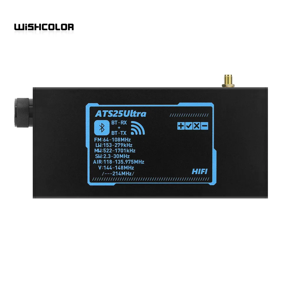 Wishcolor ATS25 ULTRA FM SW SSB MW LW AIR SDR Receiver Aviation