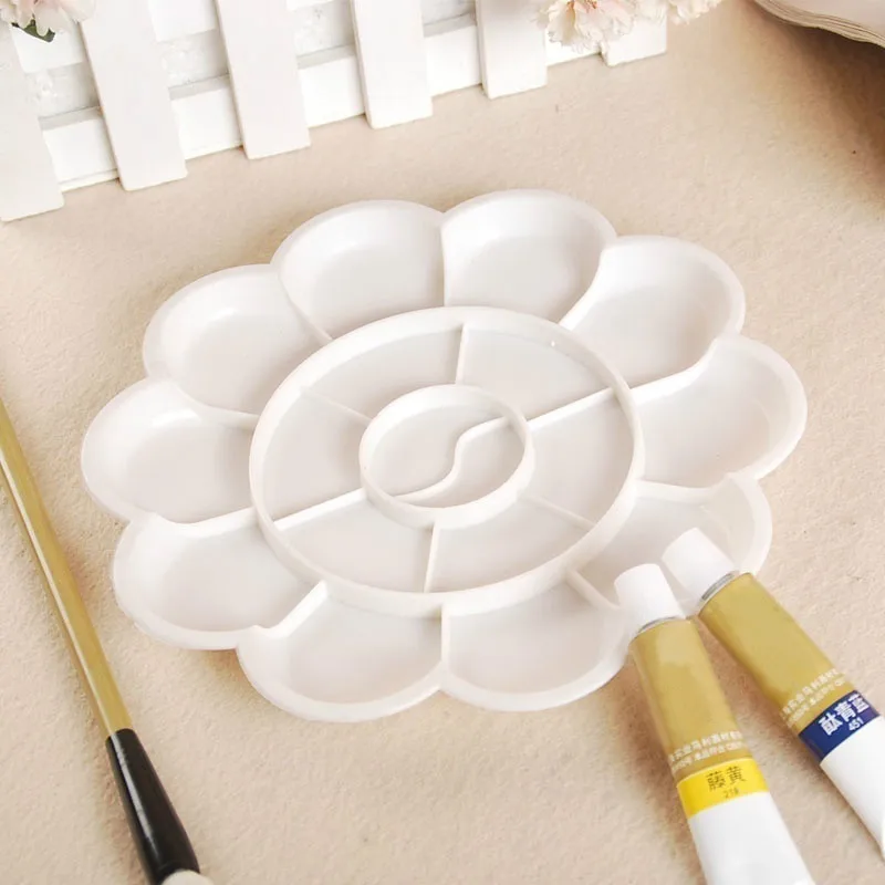 4 Size Palette Art Alternatives Paint Tray Artist Watercolor Plastic Palette Supply White  Watercolor Palette Pigment Tray