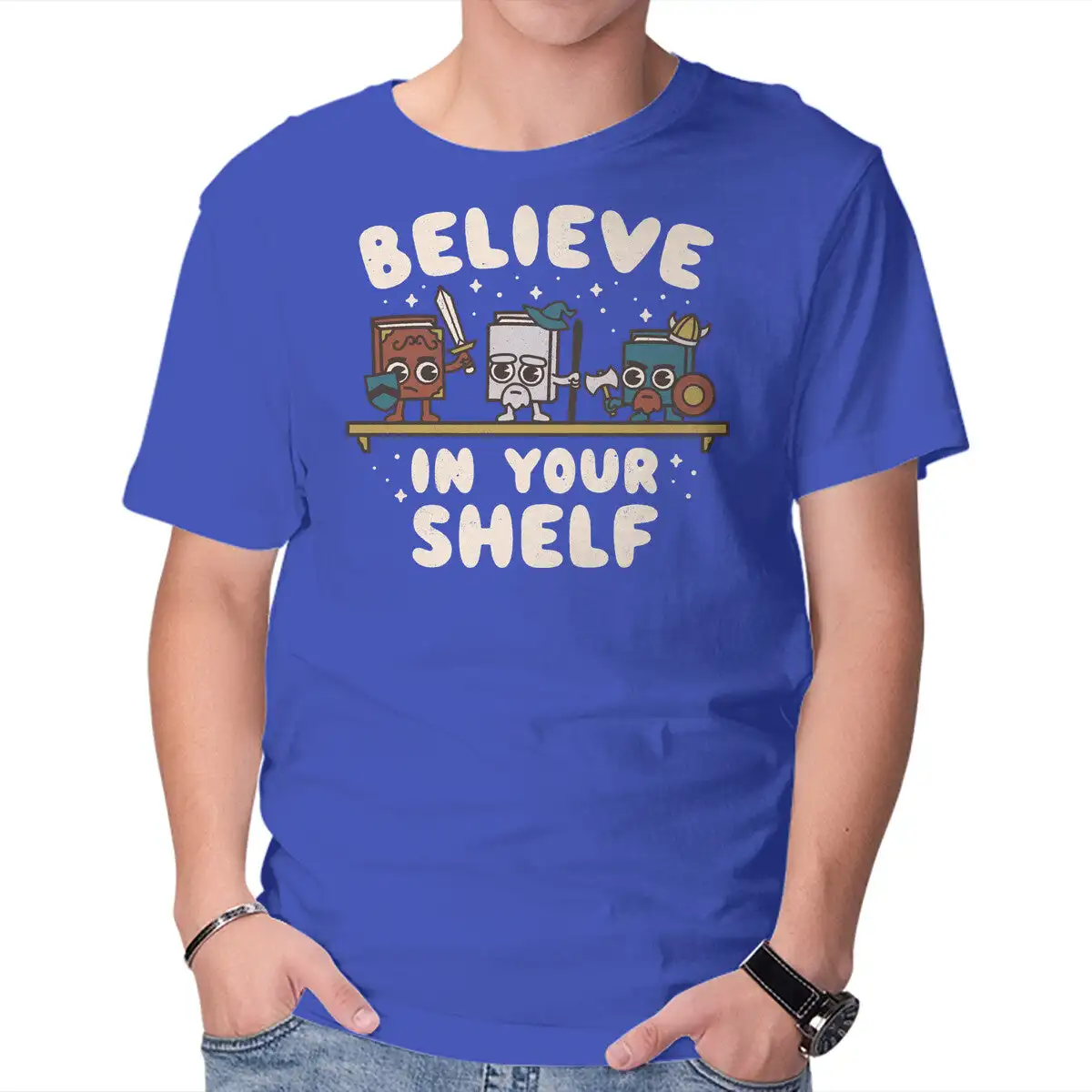 Just Believe In Your Shelf Unisex T-shirts for Man Woman Short Summer Tees Casual Cotton New Arrival Fashions Couple's Cloths