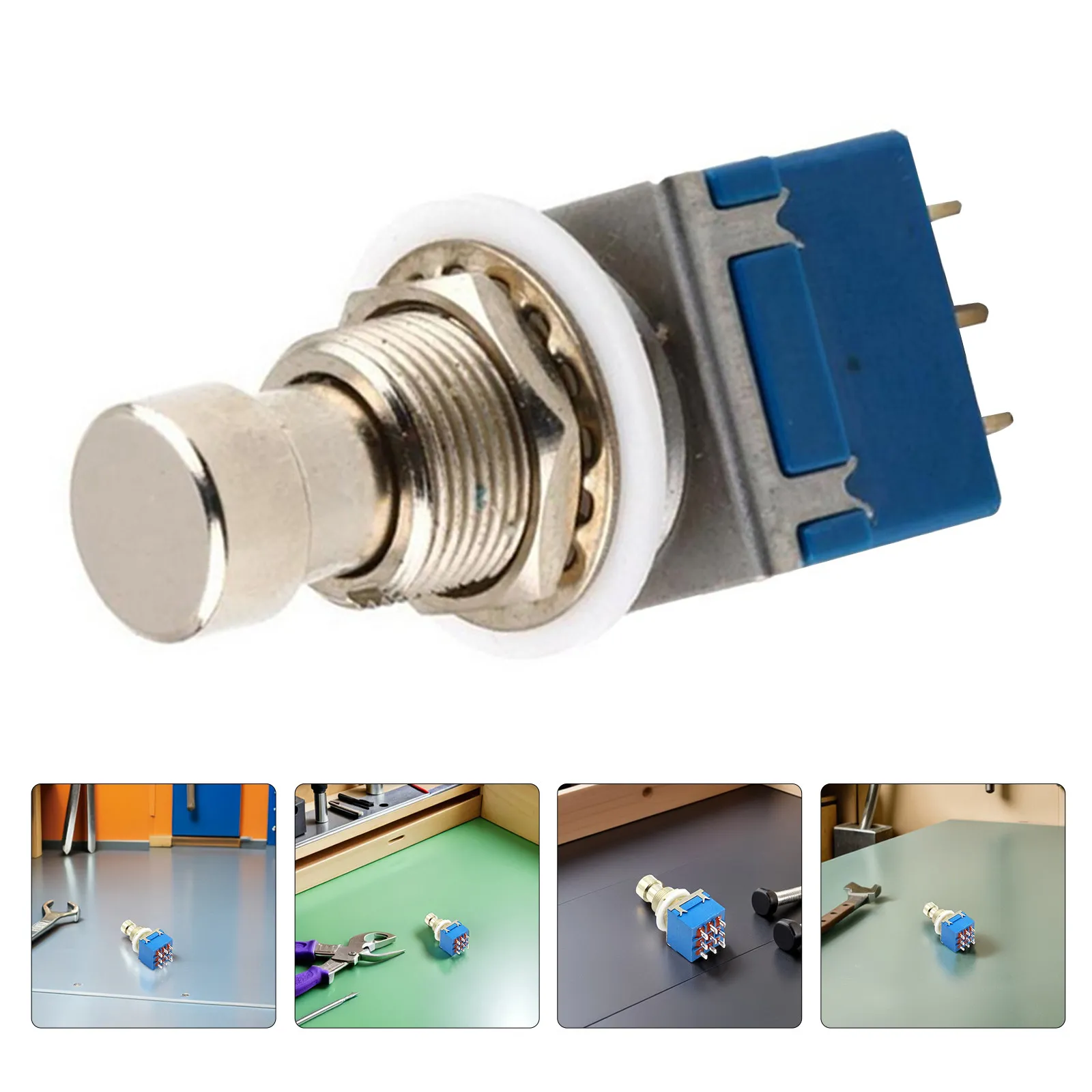 2Pcs True Bypass Guitar Pedal Footswitch Metal Stomp Box Switch Replacement Tap Button for Electric Guitar Effects Pedal