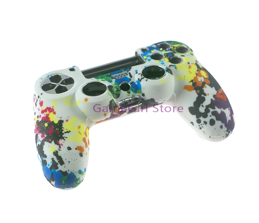 20 piezas funda blanda con estampado de transferencia de agua, funda protectora de silicona de goma para reemplazo del controlador PlayStation 4 PS4