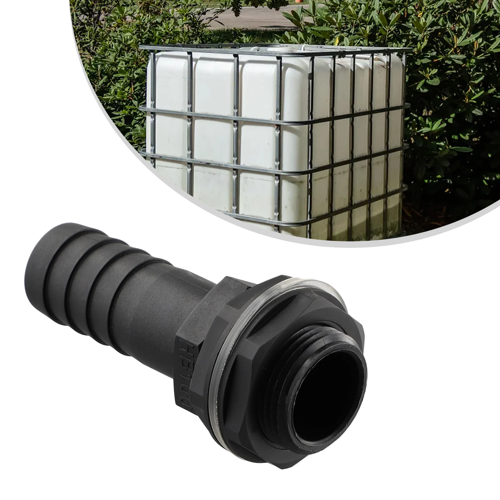 

1in Overflow Connector Water Butt Tank With Nut Washer Fits For Overflow Pipe Garden Irrigation Connection Tools