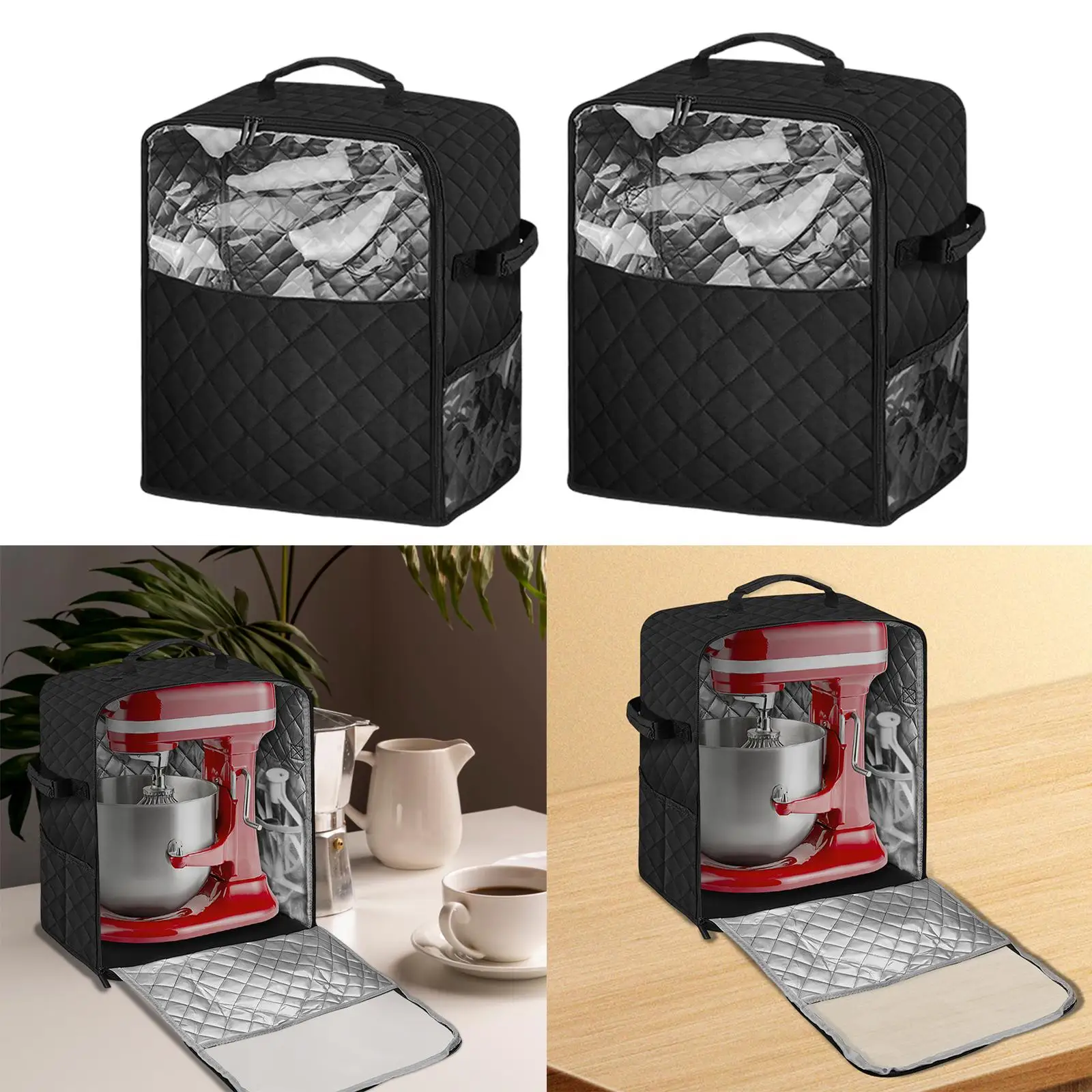 Stand Mixer Cover Lightweight for Kitchen Aid Accessories and Attachments with Pocket Home Mixer Storage Bag Blender Dust Cover