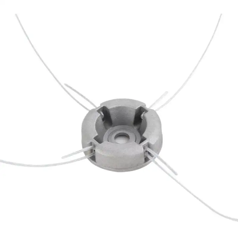 Aluminiumlegierungs-Rasentrimmerkopf 1 Set Rostfreier Nylon-Umwickelter Stahldraht Austauschbares Unkrautvernichter-Zubehör für den Außenbereich – Detail 8
