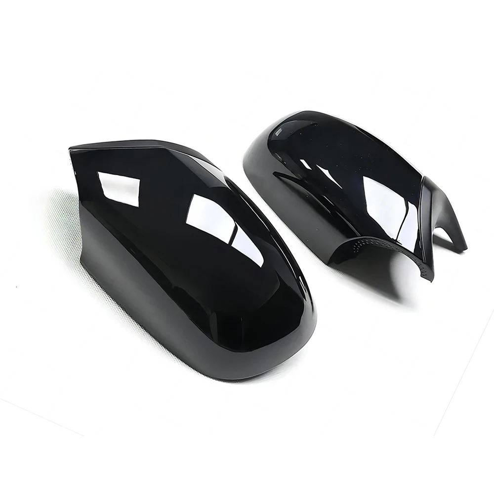 Replacement Rearview Side Mirror Covers Cap For BMW 1 Series E81 E82 E87 E88 LCI M Style ABS Gloss Black Casing Shell