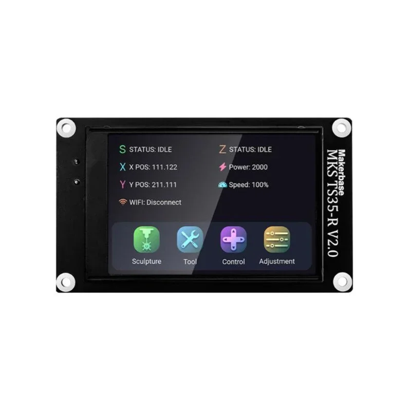 Makerbase MKS DLC32 V2.1 Offline Controller 32 bits ESP32 WIFI GRBL TFT Touchscreen voor Desktop Laser Graveermachine