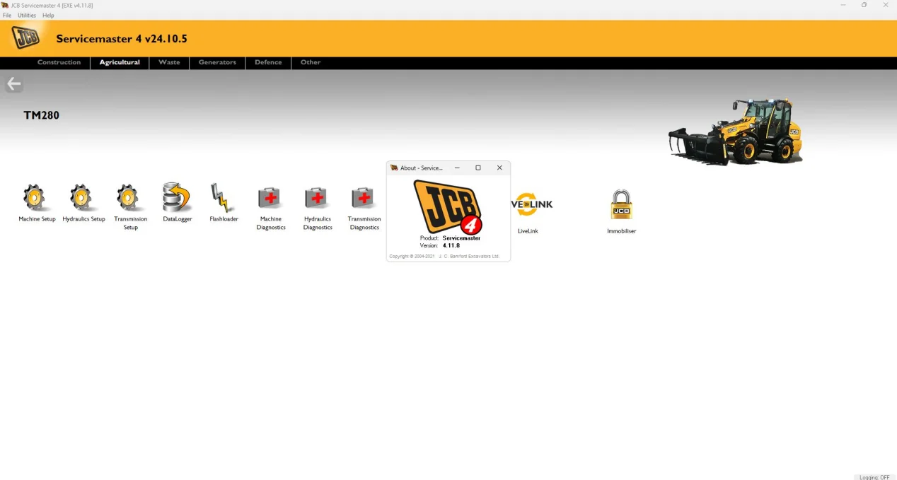 

JCB Service Master 4 V25.01 Diagnostic Software 2025.01