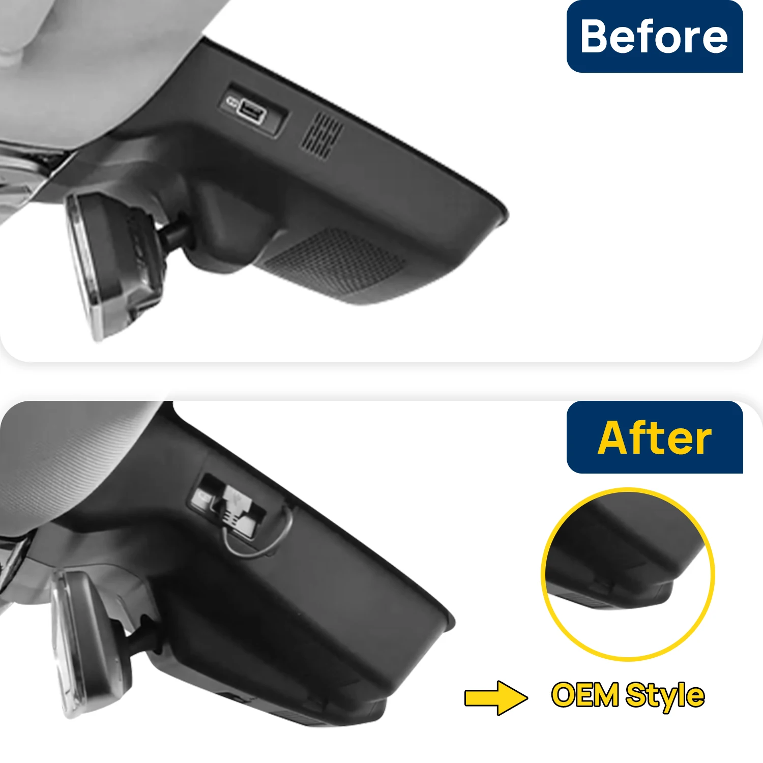 Maßgeschneiderte OEM-Plug-and-Play-Abdeckung für Hongqi HQ9 Indoor-Rückspiegel-Regensensorabdeckung Modell Jahr 2023 bis 2024