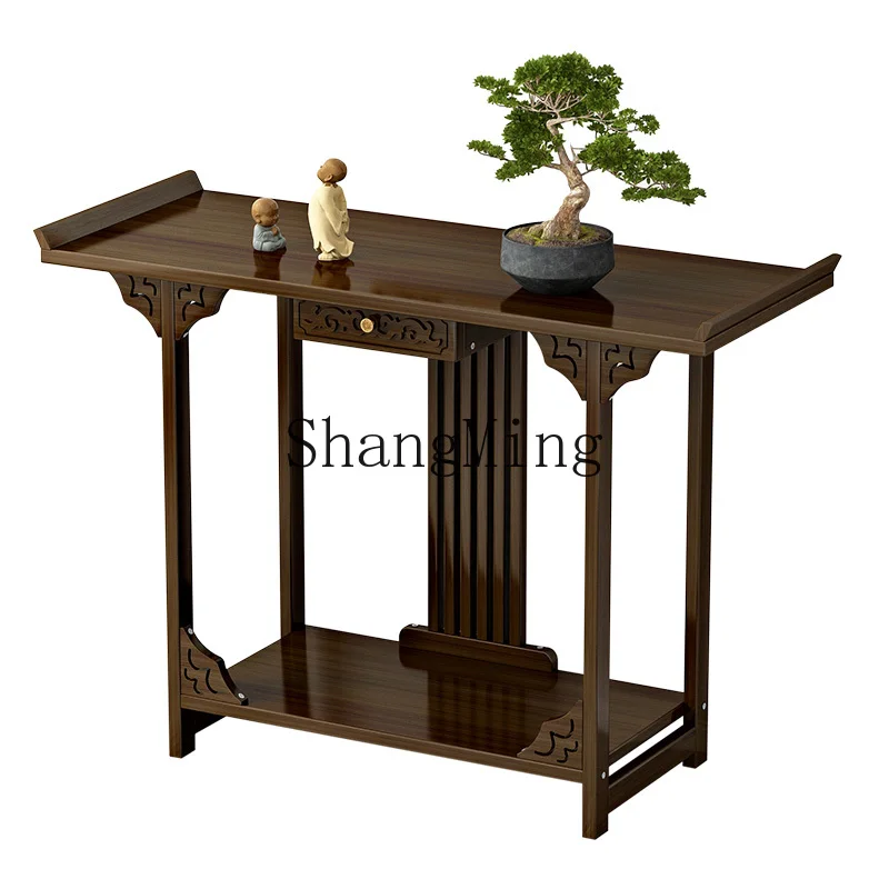 

HJ table incense case Household Shentai Rural Zhongtang Cabinet New Chinese style case table God of Wealth case