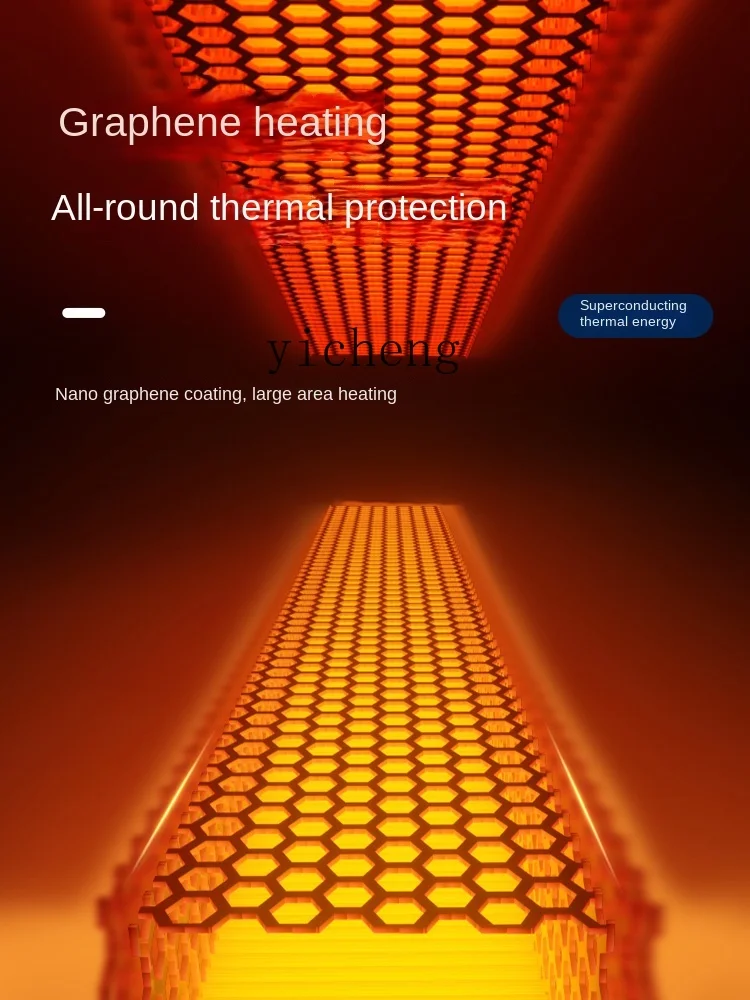 Tqh Grafeen Verwarmer Huishoudelijke Energiebesparende Elektrische Kachel Dempen Warme Luchtblazer Waterdichte Snelle Verwarming Braadkachel