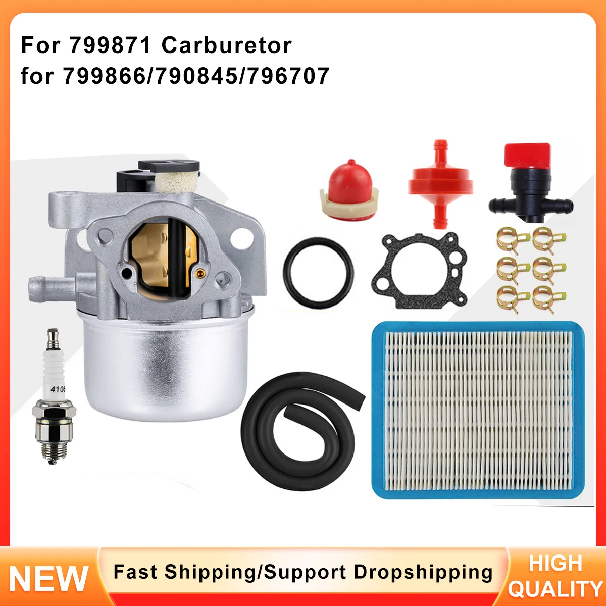

Replacement Carburetor Kit 799871 for 12H800 - Replaces 799866 790845 796707 794304