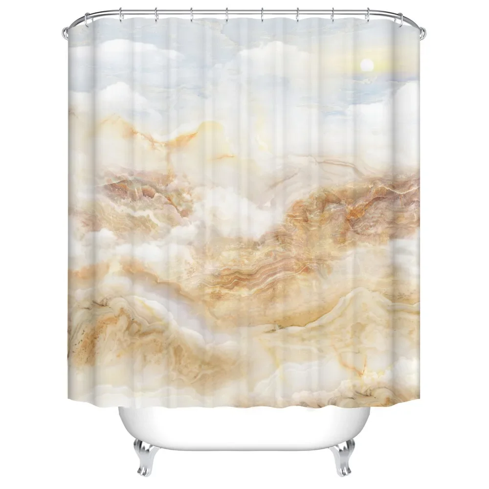 

Простой стиль, набор штор для душа для ванной комнаты, водонепроницаемые полиэстеровые шторы для домашнего использования, декор для ванной, клетчатые шторы с крючками