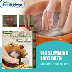 South Moon Leg Slimming Foot Bath Bag Ginger Detox Dispelling Cold Lose Weight Clear The Lymph Foot Bag Fast and Free Shipping