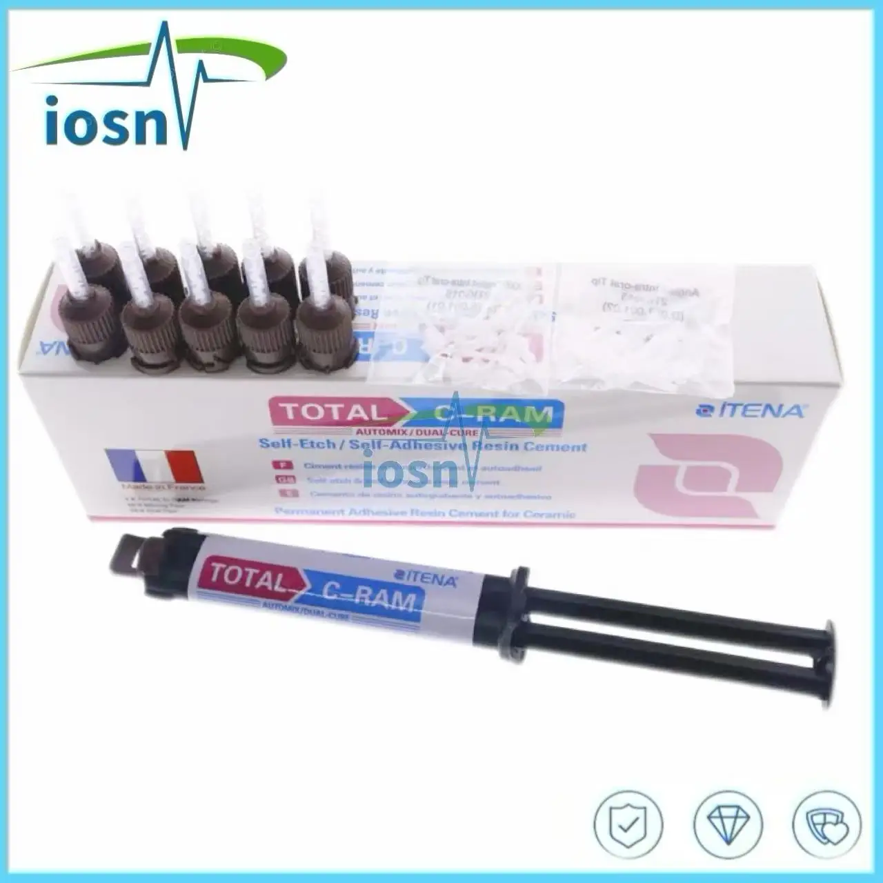 

Стоматологический материал Itena Total C Ram Франция, постоянная стоматология, цемент для шпона, керамика, клей для зубов, коронка, двойное лечение