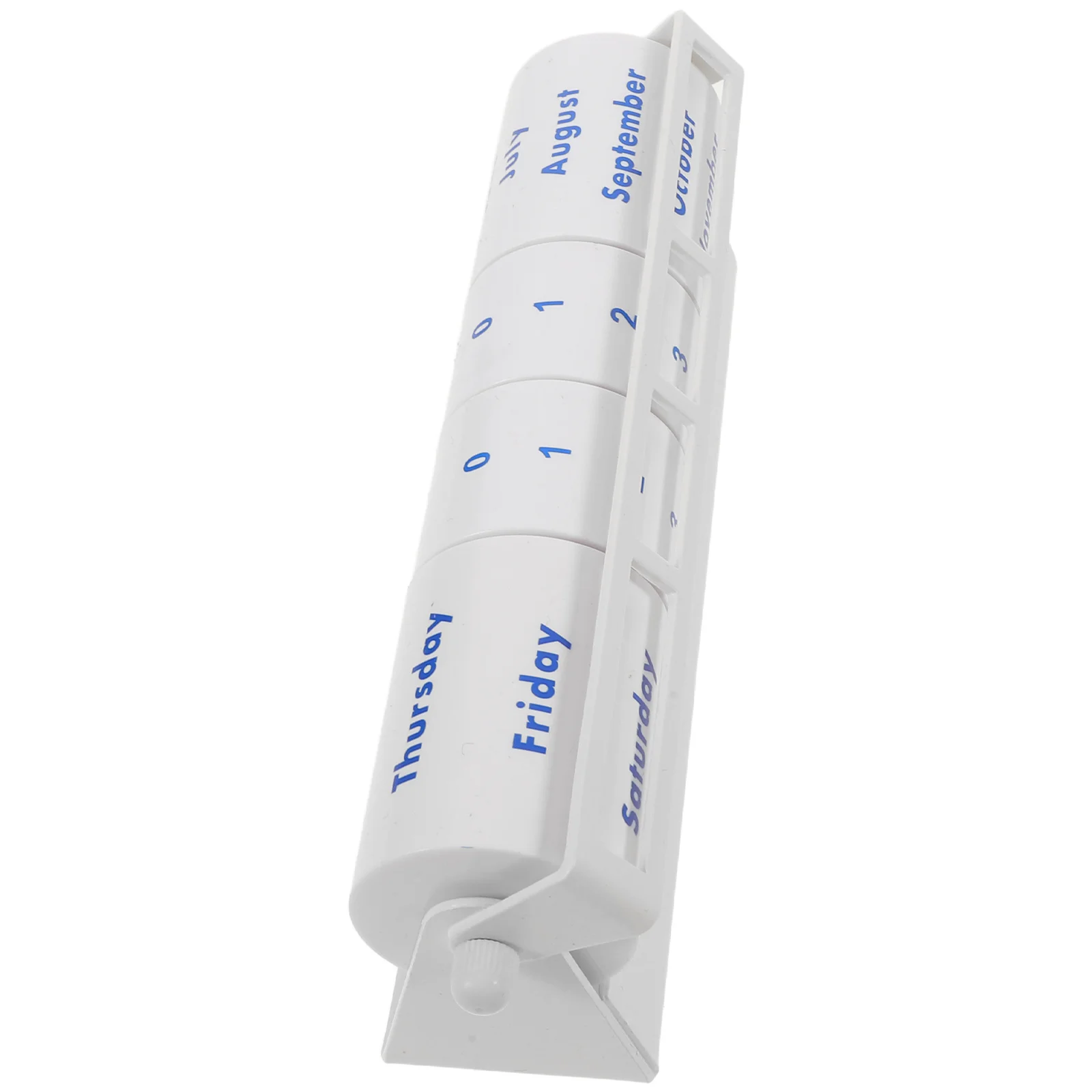 

Rolling Perpetual Calendar Metal Mechanical Desk Calendar Manual Rotary Date Tracker For Office Home School Tabletop Decor