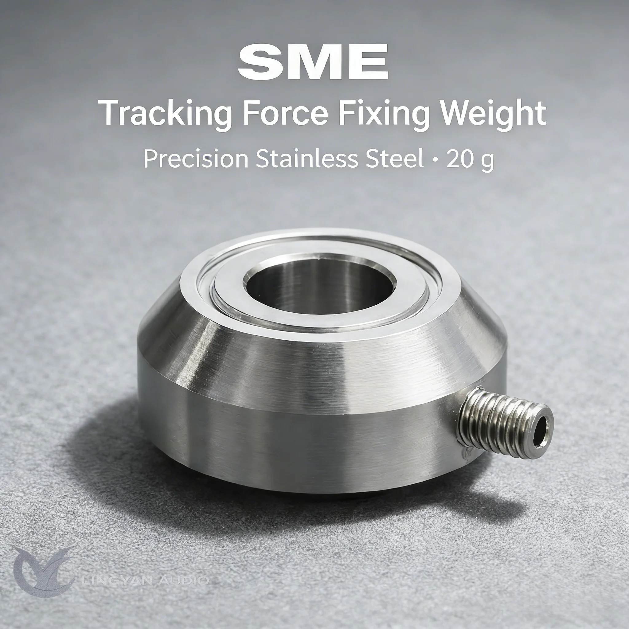 20g Non-Cast CNC Tracking Force Weight For SME, Precision Fixing Ring Set Screw Stainless Steel Part