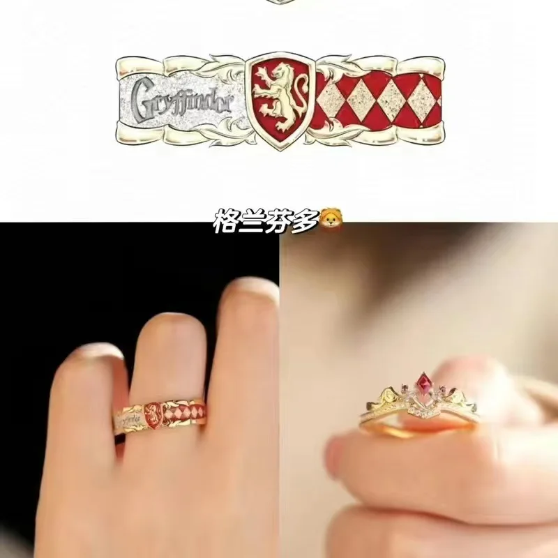 Slytherin Rings Woman Draco Malfoy Ring for Women Green Snake Accesorios Party Fashion Trend Metal Jewellery Cos Lovers Gifts - view 5