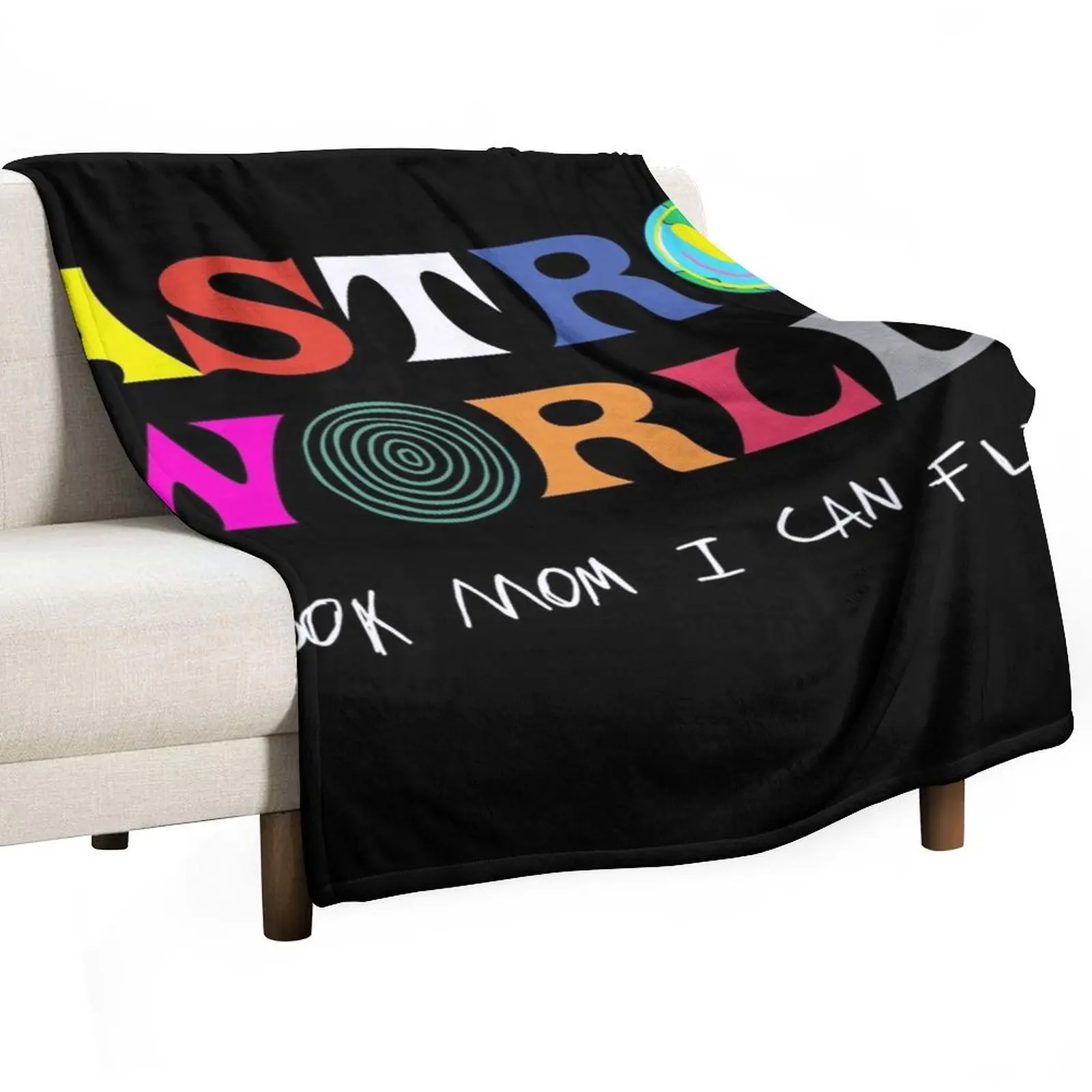 

ASTROWORLD look mum I can fly Throw Blanket Luxury Brand Hairy Giant Sofa Soft Beds Blankets