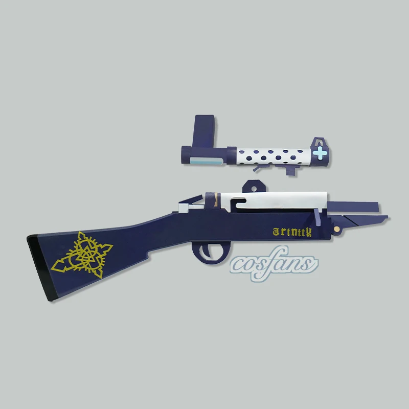 Blau Archiv Figur Mika Cosplay Requisiten Kann Feuer Modell Pistole Kunststoff Requisiten Anime Peripheriegeräte PVC Acgn Requisiten Angepasst