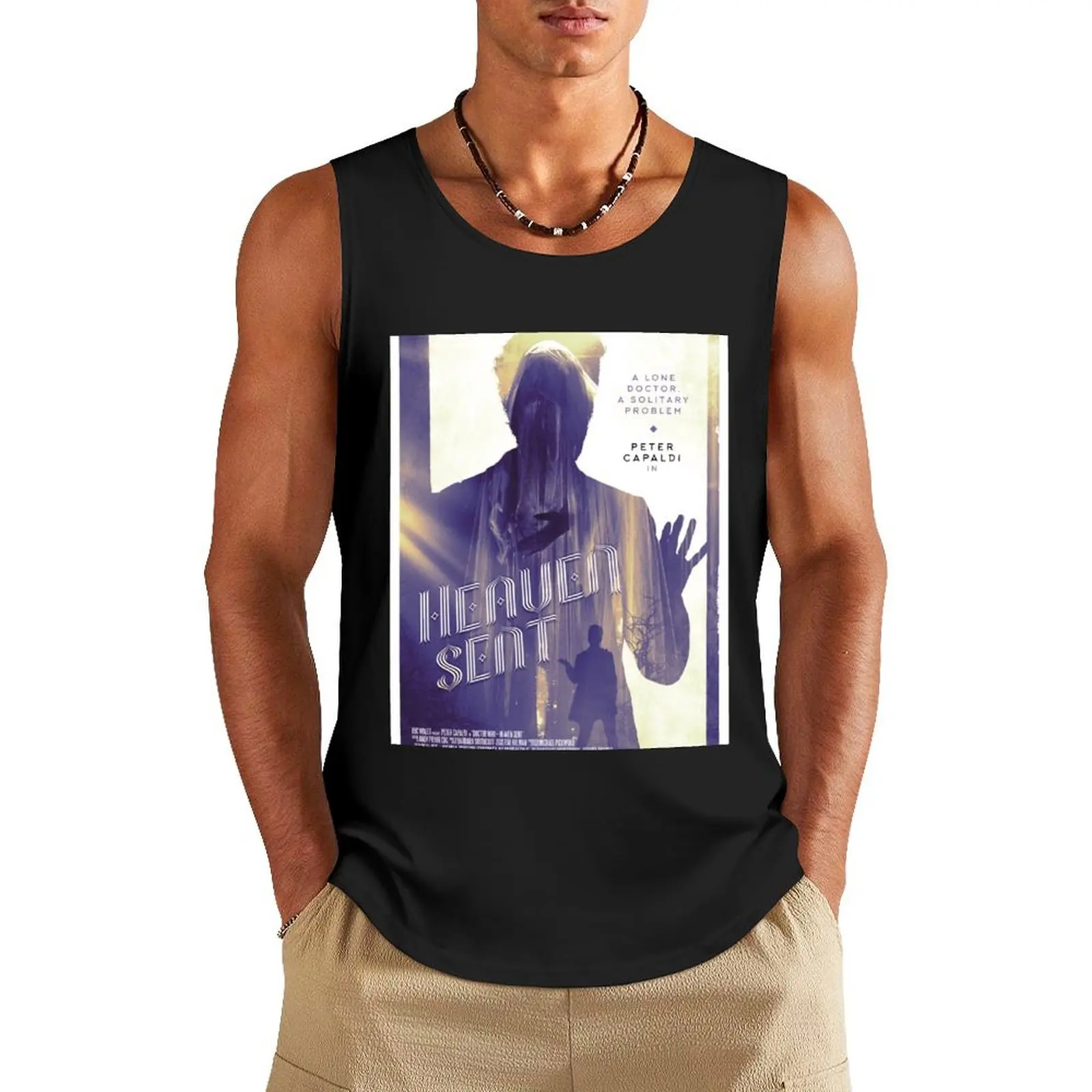 

Heaven Sent Tank Top t-shirt Men's sports vest T-shirt for fitness
