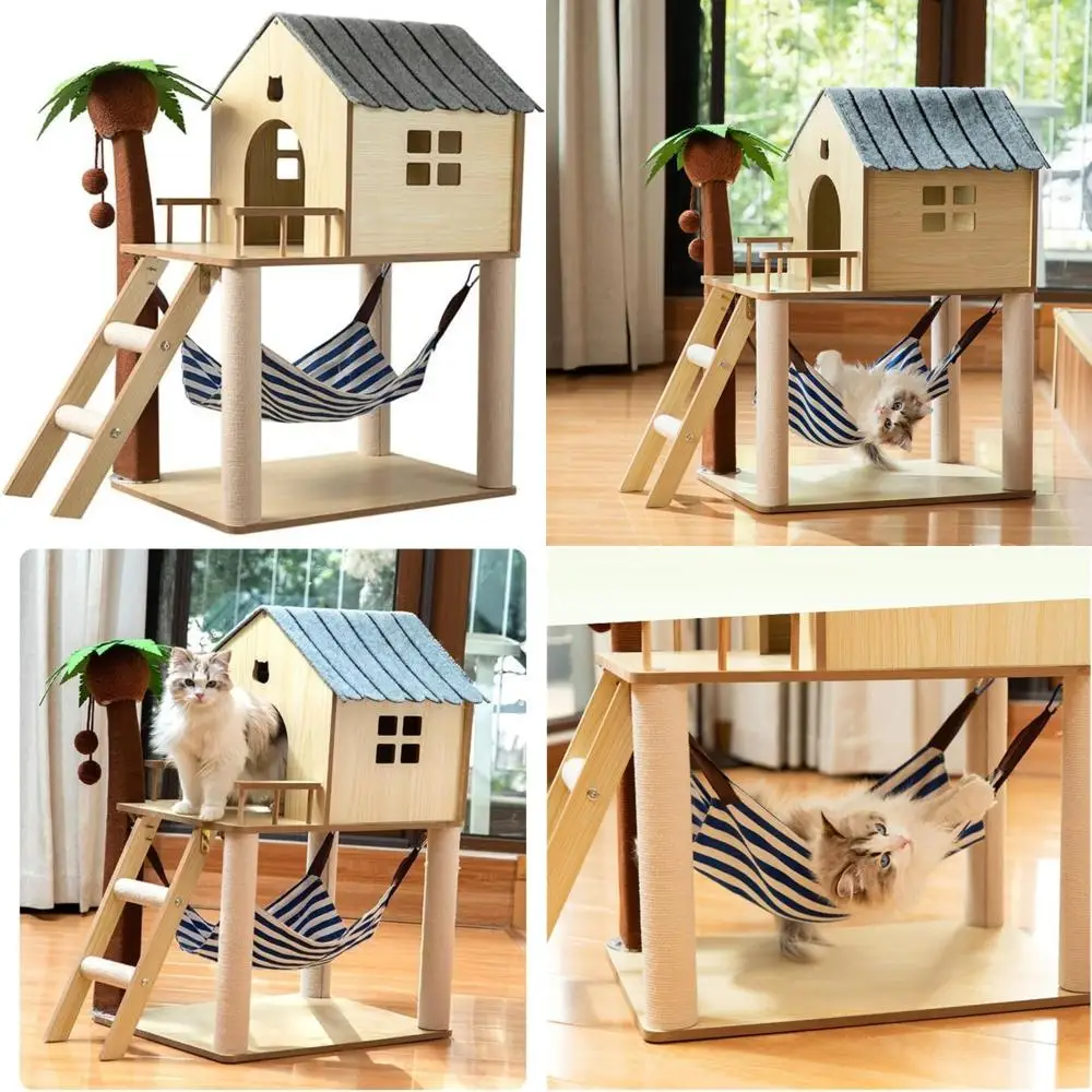 

Альпинистские рамы и деревья для кошек, туалетов, досок для царапин, деревянные стойки, когтетошлифовальные станки, игрушки - мебель для кошек премиум-качества и