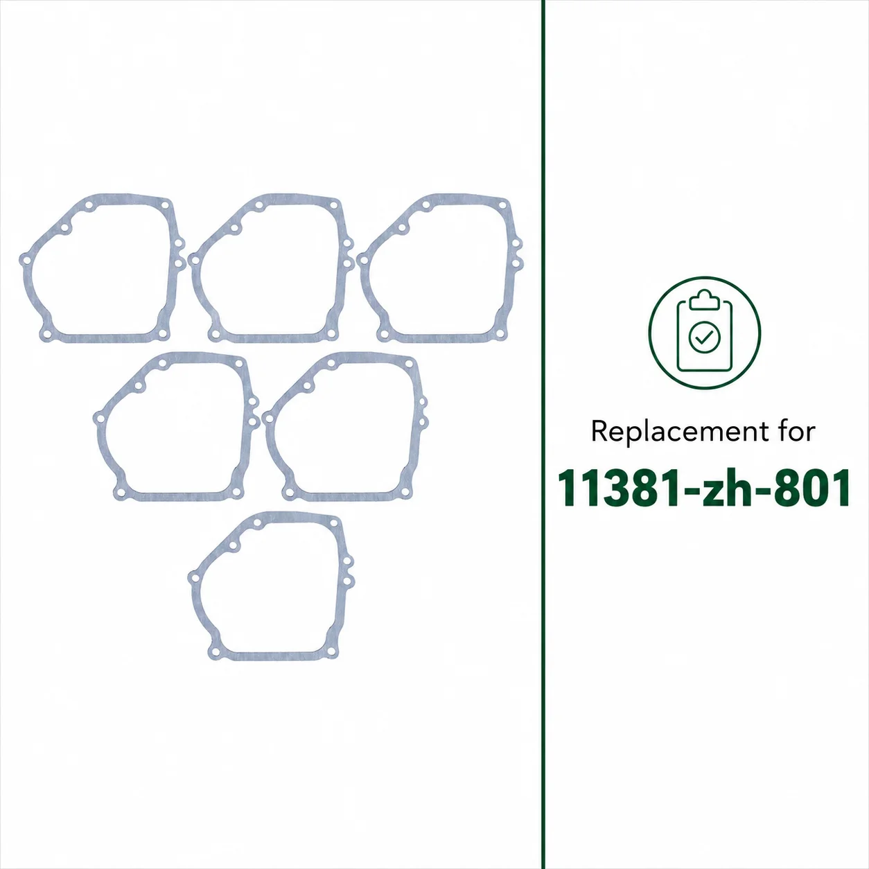 6X Crankcase Gasket Fits Oregon 50-450 Stens 470-232 For Chinese 168F 170F 163CC 196CC 4-Stroke Engine Replacement Parts