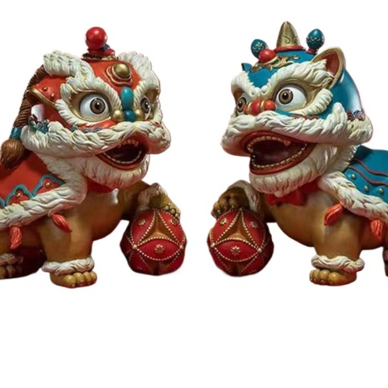 

Lion dance auspicious handicrafts home decoration office living room creative entrance desktop housewarming gifts