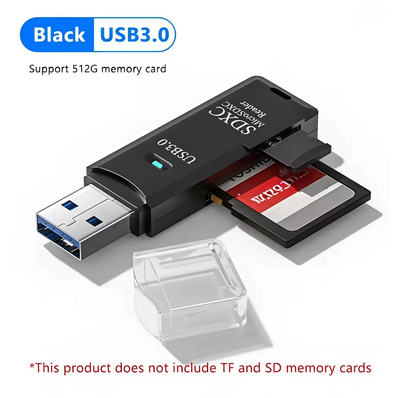 2-in-1 USB 3.0 kaartlezer Micro TF SD kaartlezer USB adapter Hoge snelheid kaartlezer TF geheugenkaart voor PC laptop accessoires