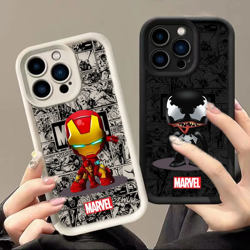 

Marvel Venom Deadpool Iron Man Case For Redmi K50 K40 K30 K20 14 12 12T 12C 11 10 10C 9T POCO X3 X4 X5 F3 F4 F5 Case Funda Shell