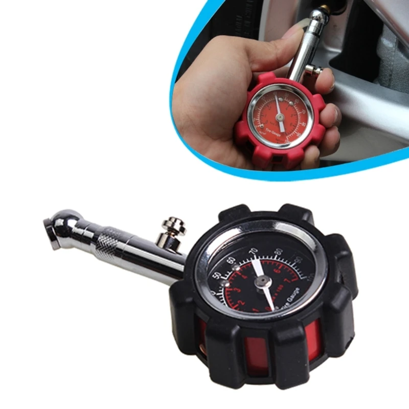 Universal Tire Pressure Gauge 100psi Dial Mechanical Tire Gauge for Car Truck Motorcycle High Accuracy Tyre Pressure Gauge