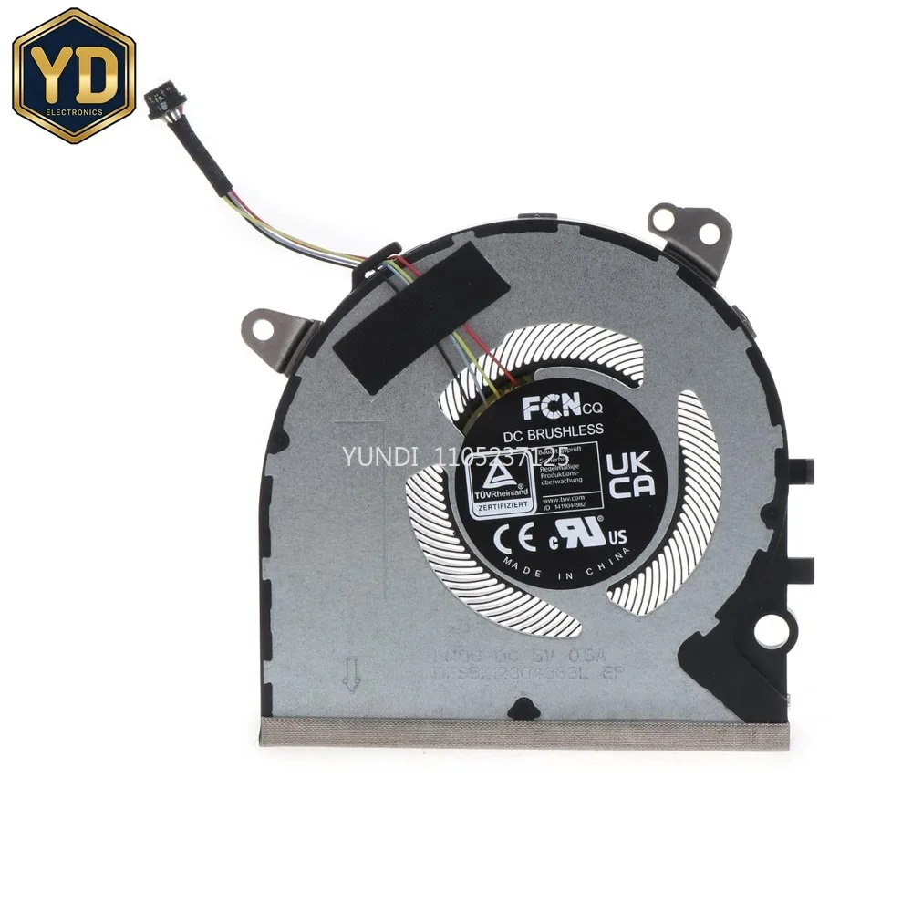 YD New CPU Cooling Fan For ASUS ZenBook 14X UX5401 UM5401 UM5401QA 13NB0UR0M09121 13N1-DMM0612 0A 2256-C3X7 FNOG DFS5K12304363L