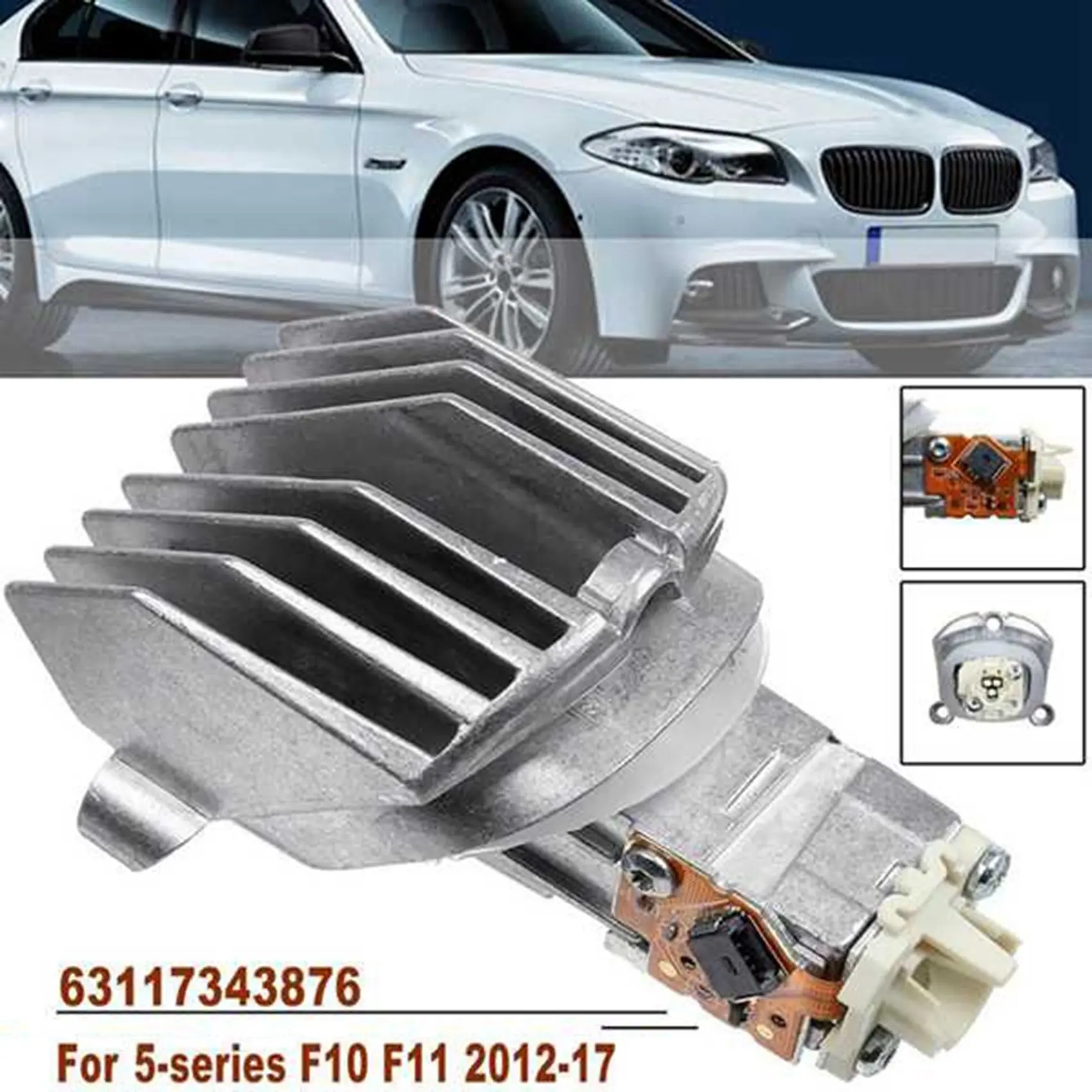 ABXV-2PCS 63127262731 Headlight Control Unit Module DRL Daytime Light LED Module Angel Eyes For-BMW 5-Series F07 F10 F11 LCI
