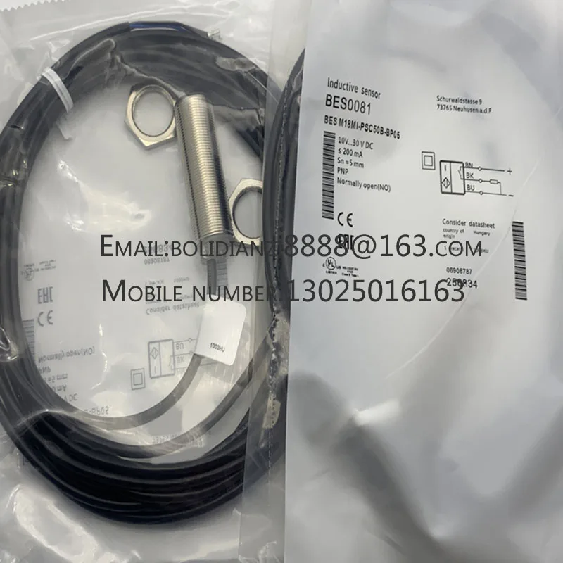 Novo Sensor para Interruptor de Proximidade, BES M18MI-PSC50B-BV02/05, Em Stock