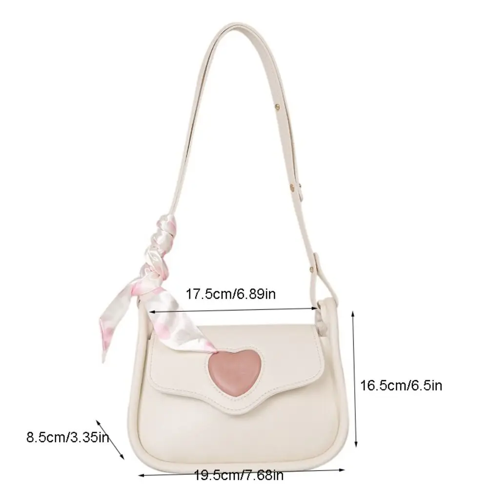 Saco Crossbody do coração do amor do couro do plutônio, Bolsa de ombro pequena da fita, bolsa do mensageiro, saco da composição do batom