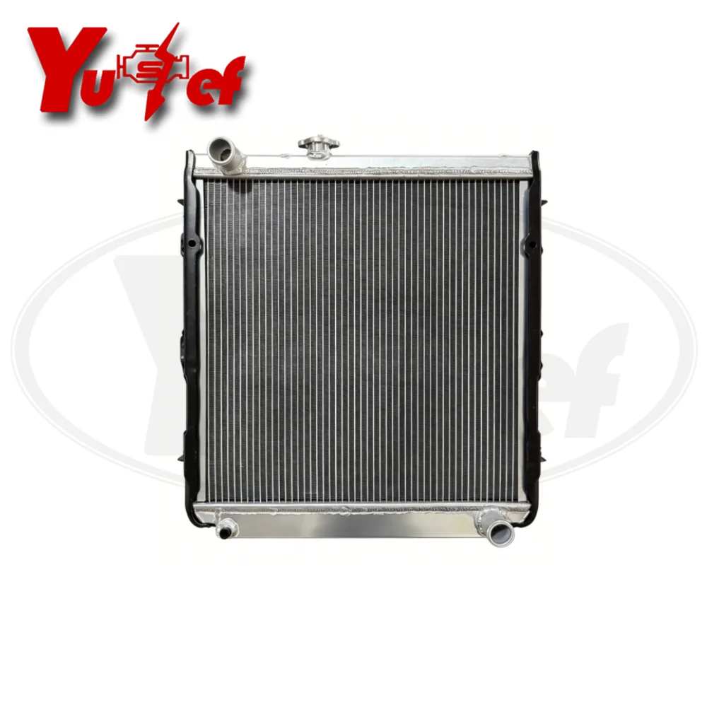 All aluminum radiator For Toyota Land Cruiser KZJ78 1KZTE/Prado 78 1KZ MT 48mm # 16400-67030 16400-67020