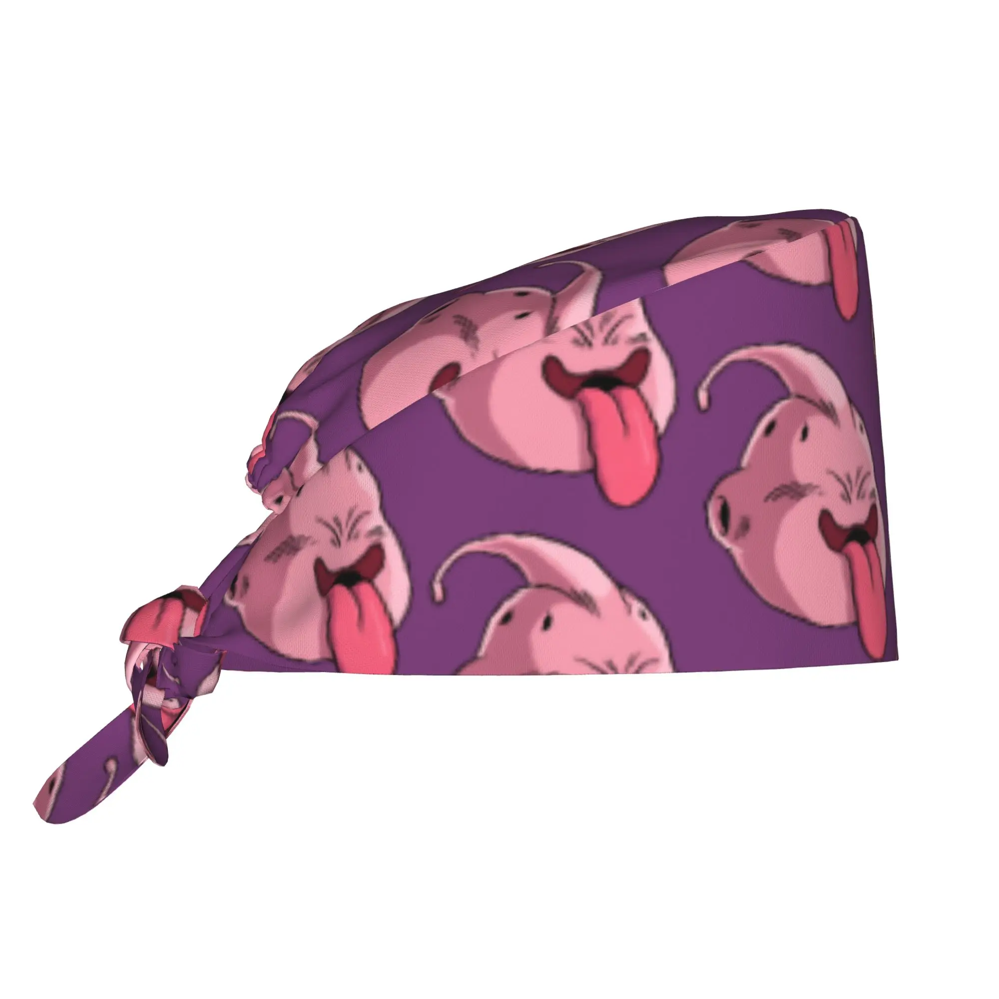 Custom Adjustable Majin Buu Mangas Comics Working Hat Men Women Classic Surgical Hat Scrub Nursing Doctor Surgeon Cap for Chef