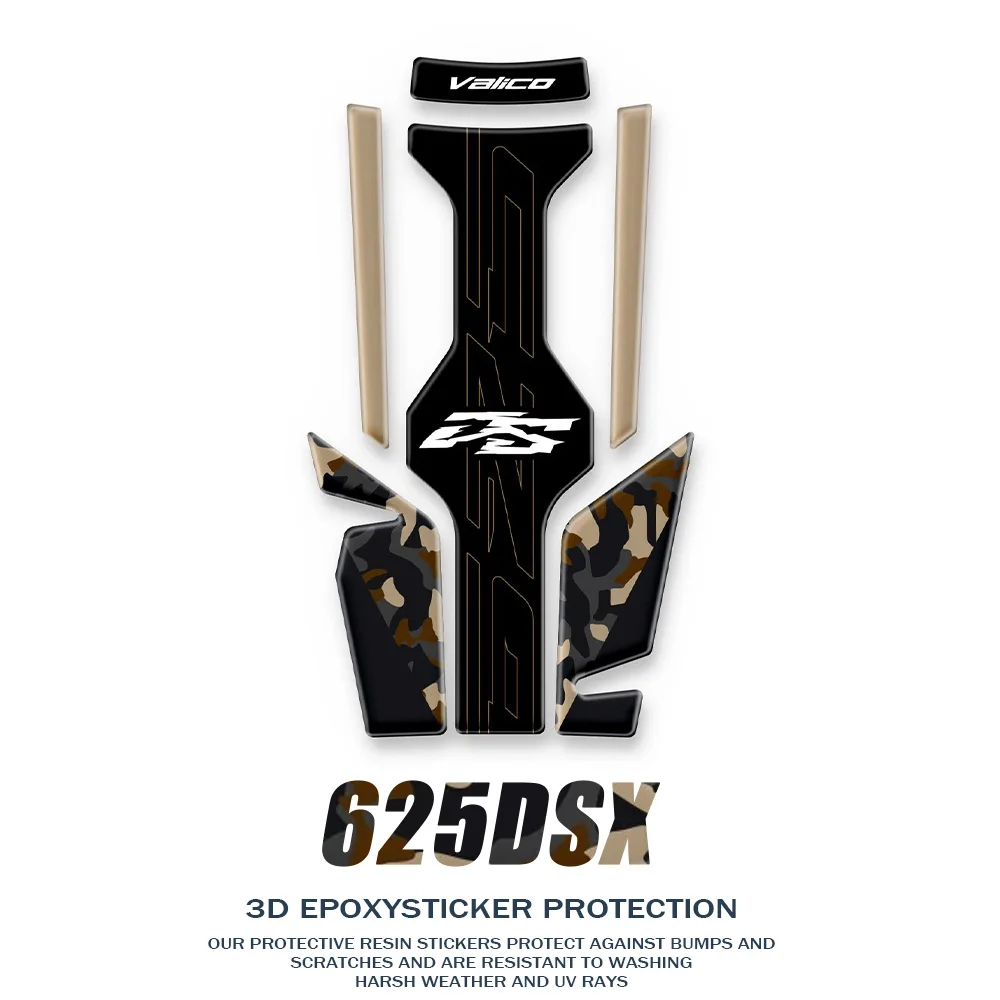 

Motorcycle Decals for Voge Valico DSX625 Accessories 625DSX 2025 DS625X Tank Pad Protected Waterproof 3D Gel Stickers