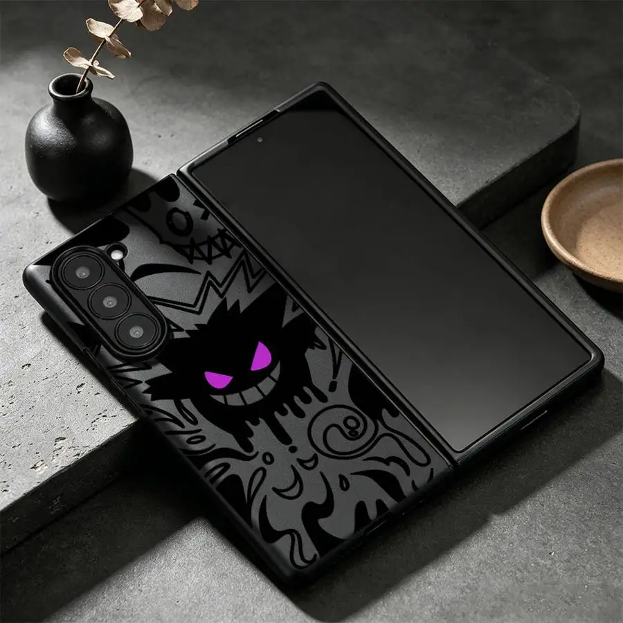 Hot Graffiti P-Pokemons G-Gengars Case for Samsung Galaxy Z Fold 8 Ultra ZFold3 ZFold7 ZFold4 ZFold6 Z Fold 7 6 5 4 3 ZFold5
