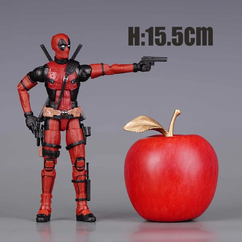 Marvel Legends Deadpool 6-calowy model akcji Zabawka Kolekcja na biurko Dekoracja 1/12 Deadpool Model Figurka Lalka Prezent dla chłopca