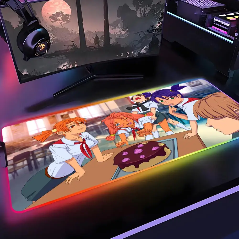 

Everlasting Summer Mouse Pad Gamer Rgb Desk Mat Back Light Led Mousepad Setup Gaming Accessories Deskmat Big Mousepad Backlight