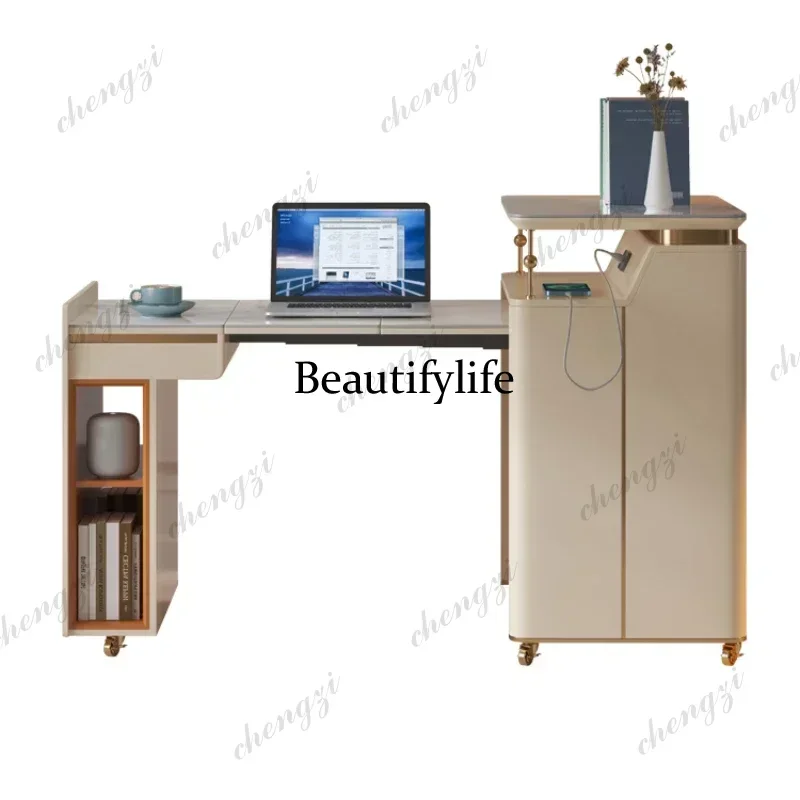 European Foldable Office Desk Shrinking Leisure Computer Small House Balcony Office Desk Postmodern