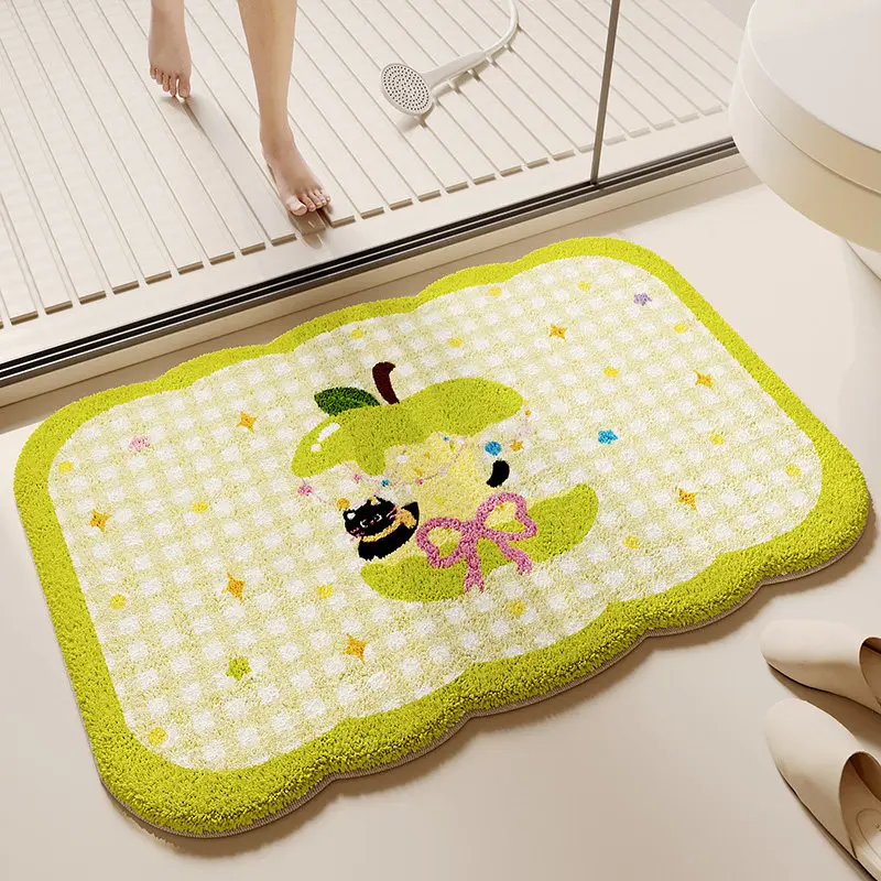 Imitation cashmere bathroom floor mat toilet toilet toilet door