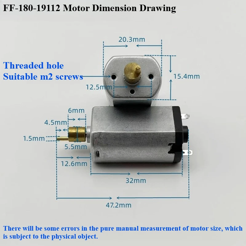 FF-180-19112 DC motor 3.7V5800 rpm mute high torque hair clipper nose hair trimmer clipper motor