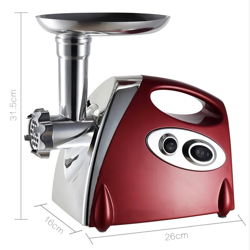 

Electric Meat Grinders Stainless Steel Housing Heavy Duty Grinder Home Meat Mince Sausage Stuffer Food Processor