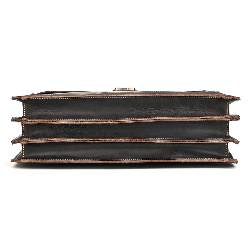High Quality Laptop Briefcase Bag For Men Male 2026 New Arrivals Genuine Leather Briefcase Bag Real Cowskin Shoulder Bag Men