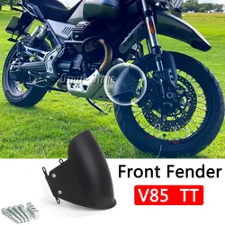 Motorcycle Black Front Fender Mudguards Cover For MOTO GUZZI V85 TT V85TT V 85 TT v85tt 2019 2020 2021 2022 2023 2024