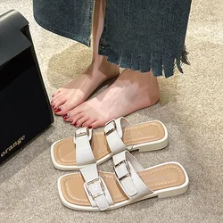 2024 New Women Summer Outerwear Korean Edition Fashion Korean Edition Fashion Flat Sandals